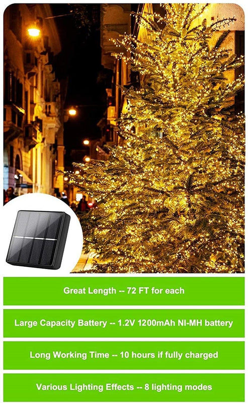 LED Solar 200 Powered Outdoor Lights