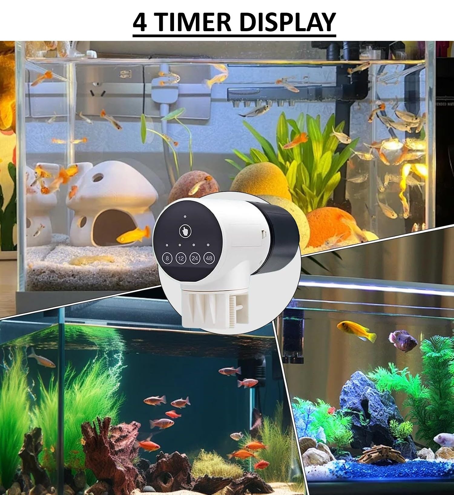 CARLA HOME Automatic Fish Feeder with Timer