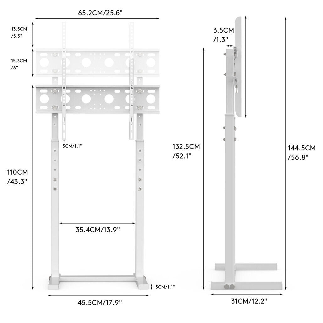 Adjustable TV Stand Base – Floor Mount for 32–65" Screens