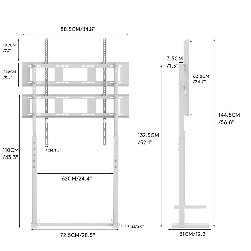 Universal TV Stand Base – Adjustable Floor Mount (32–100")