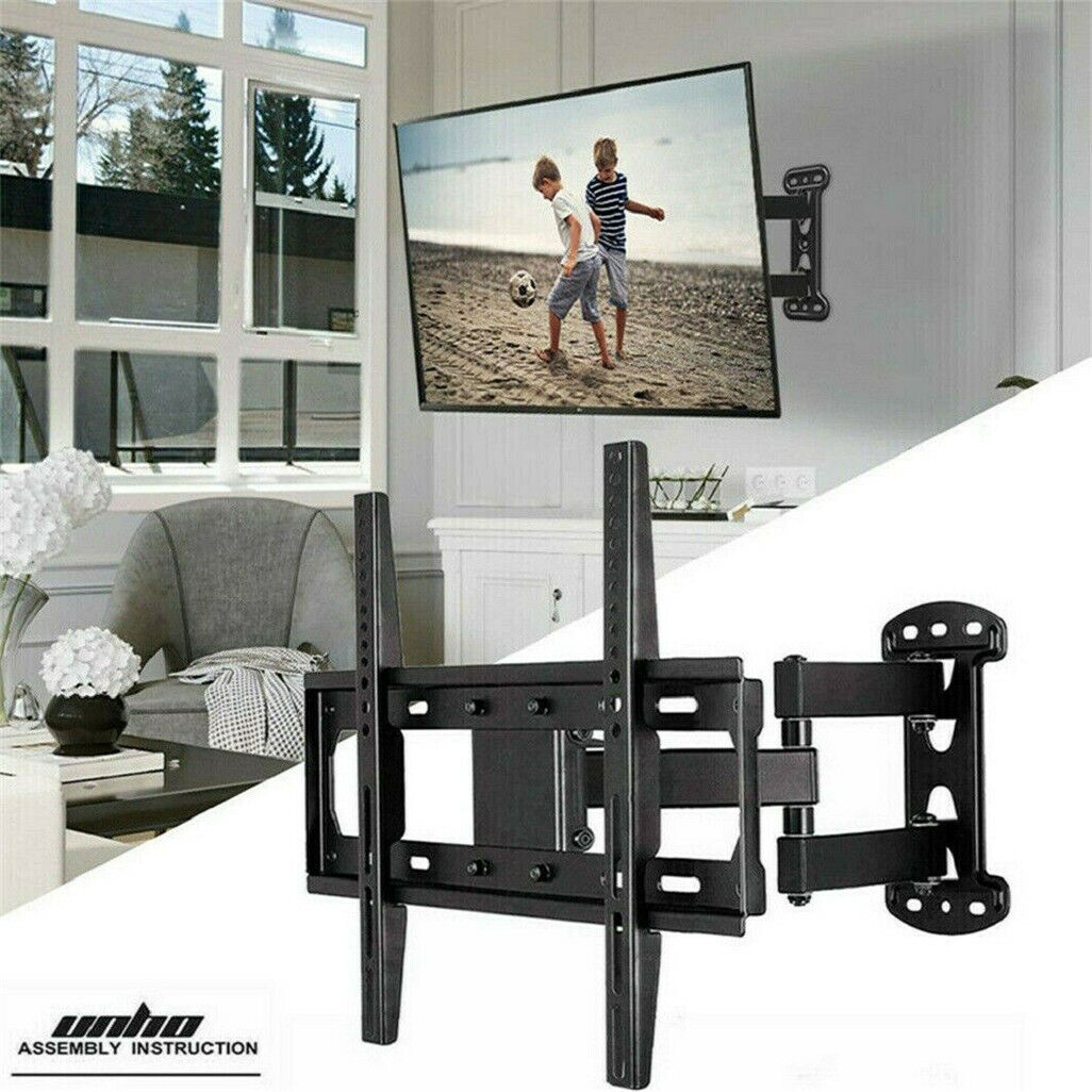 Full Motion TV Wall Mount Bracket – 27–55" for Samsung, TCL, Hisense