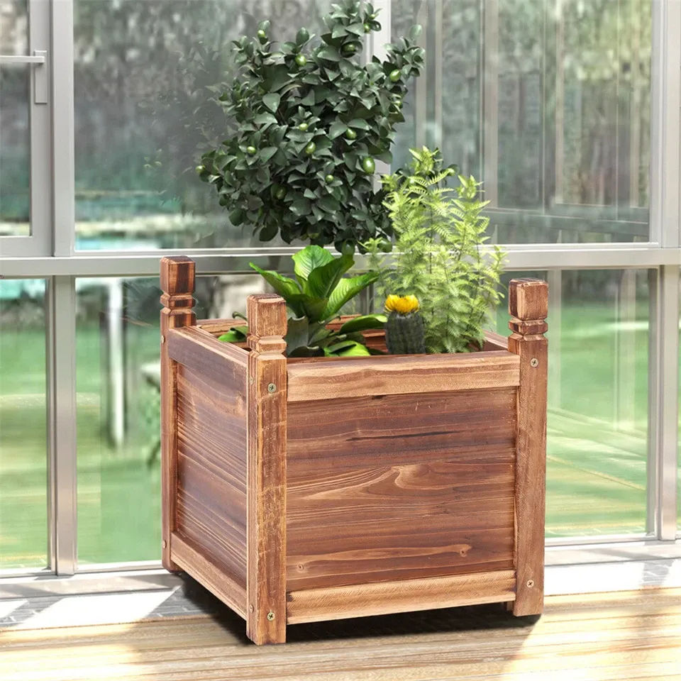 Small Wooden Raised Garden Bed