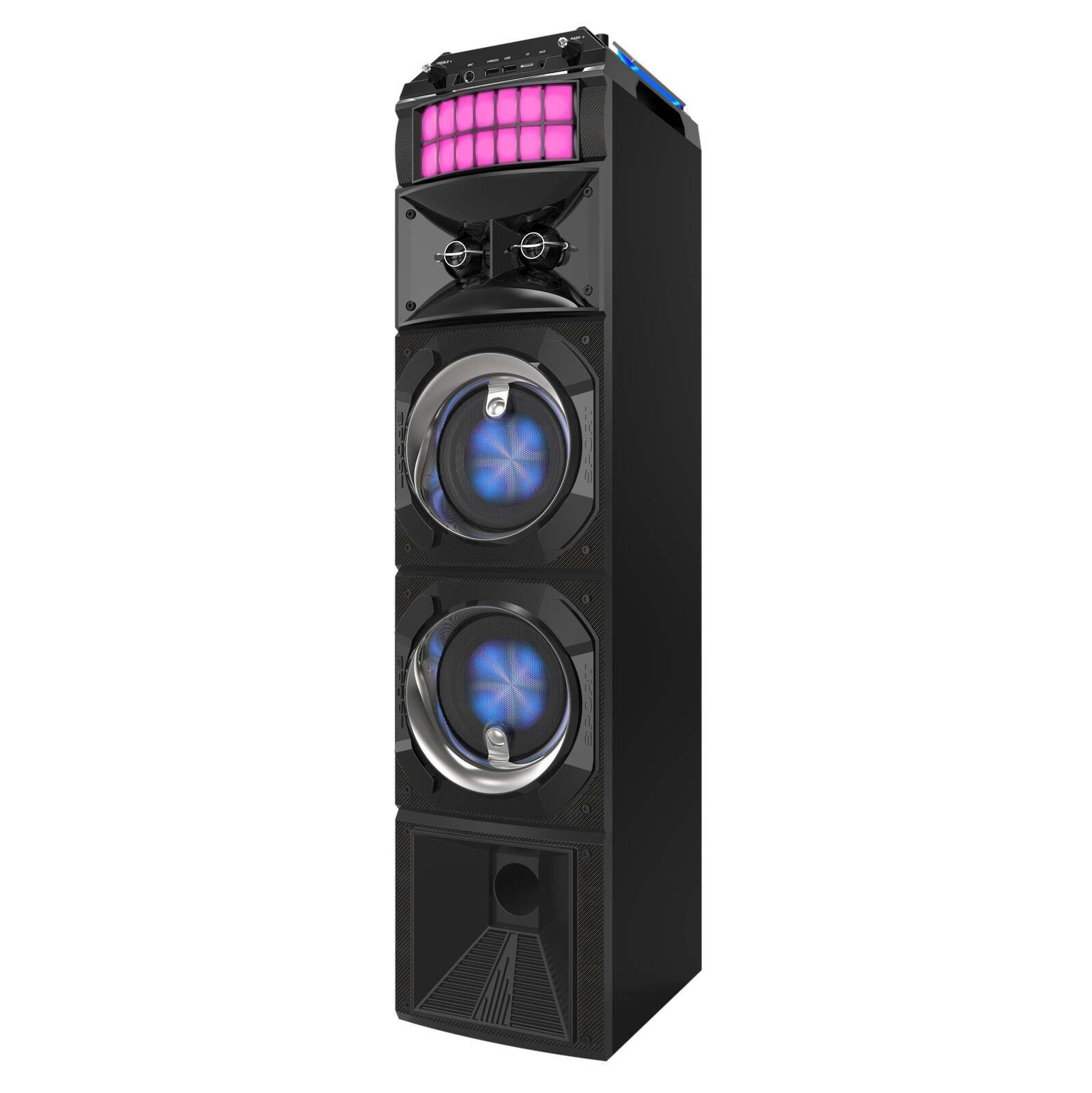 LED Stage Lights Portable Wireless Speaker – 80W RMS