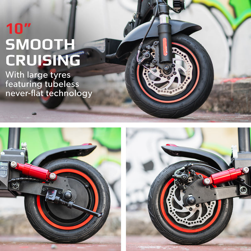 VALK Fusion 7 Electric Scooter – 800W 48V 13Ah, 50km Range, Seat Option