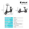 VALK Electric Scooter with Seat – Disc Brakes, 12" Tyres