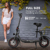 VALK Electric Scooter with Seat – Disc Brakes, 12" Tyres
