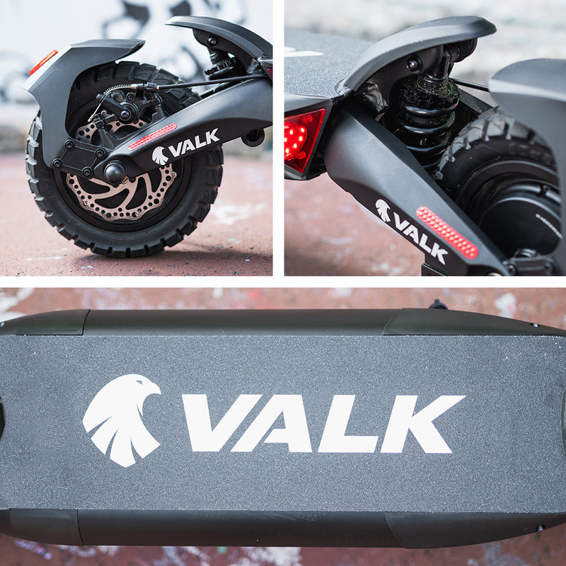 VALK Primal 9 Dual Motor Electric Scooter – 1600W, Black