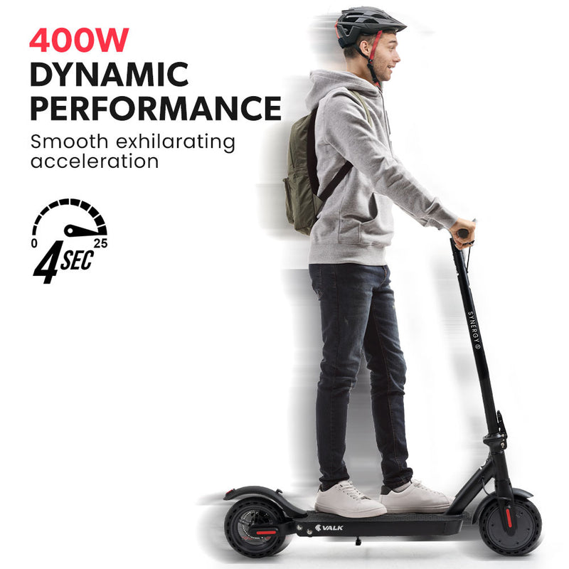 VALK Synergy 5 MkII 400W Electric Scooter – Black