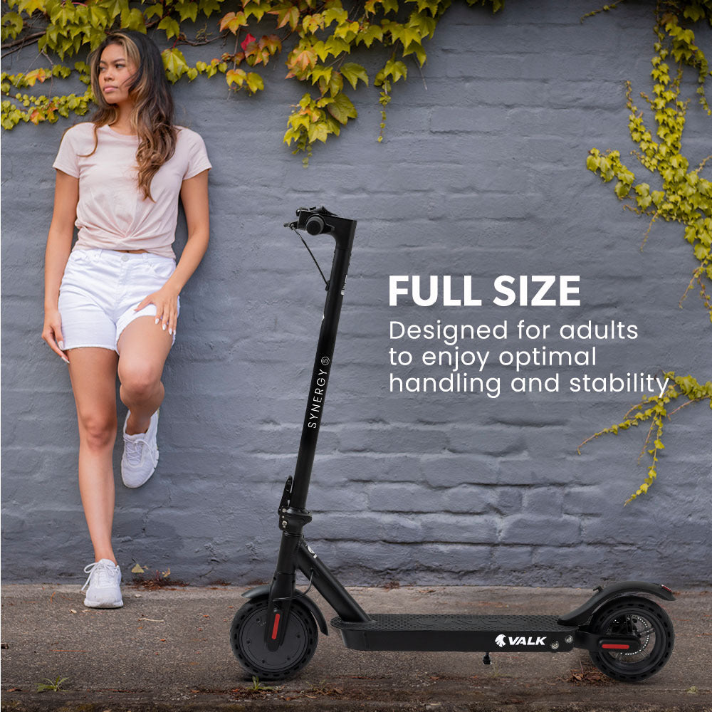 VALK Synergy 5 Electric Scooter 400W AU Compliant Adult eScooter Black