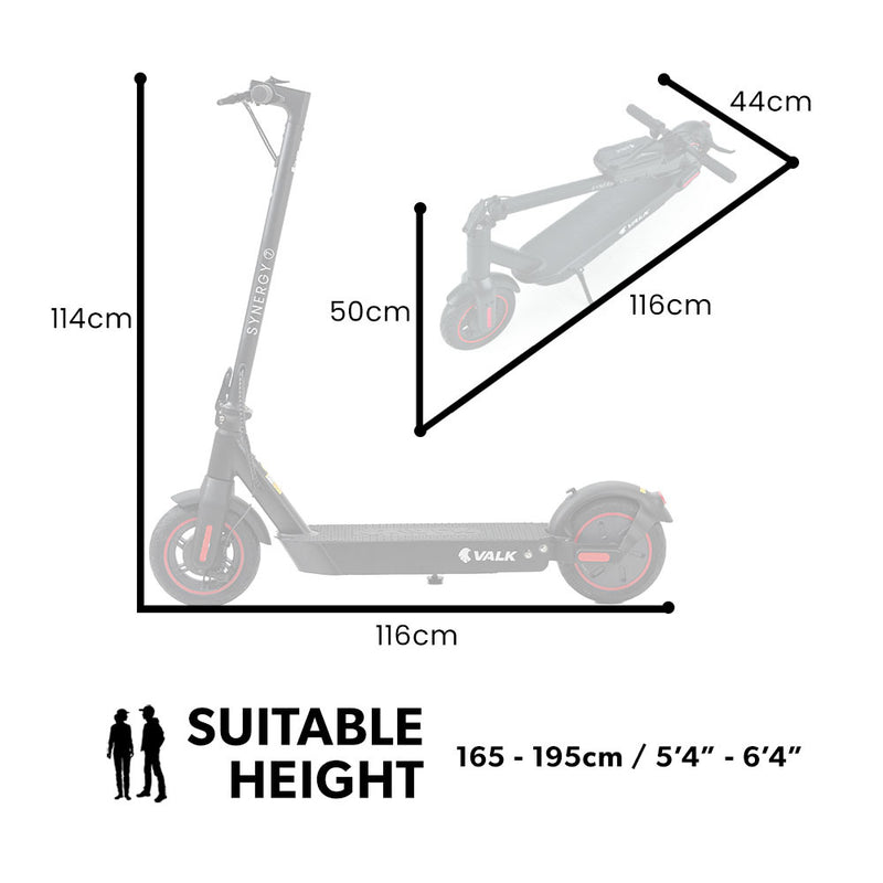 VALK Synergy 7 MkII 500W Electric Scooter – 37V 15Ah, Foldable