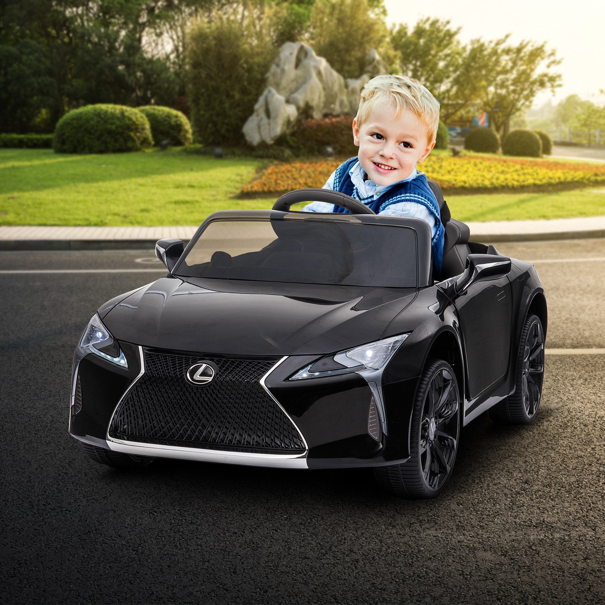 Kahuna Kids Electric Ride-On Car – Lexus LC 500 Licensed (Black)