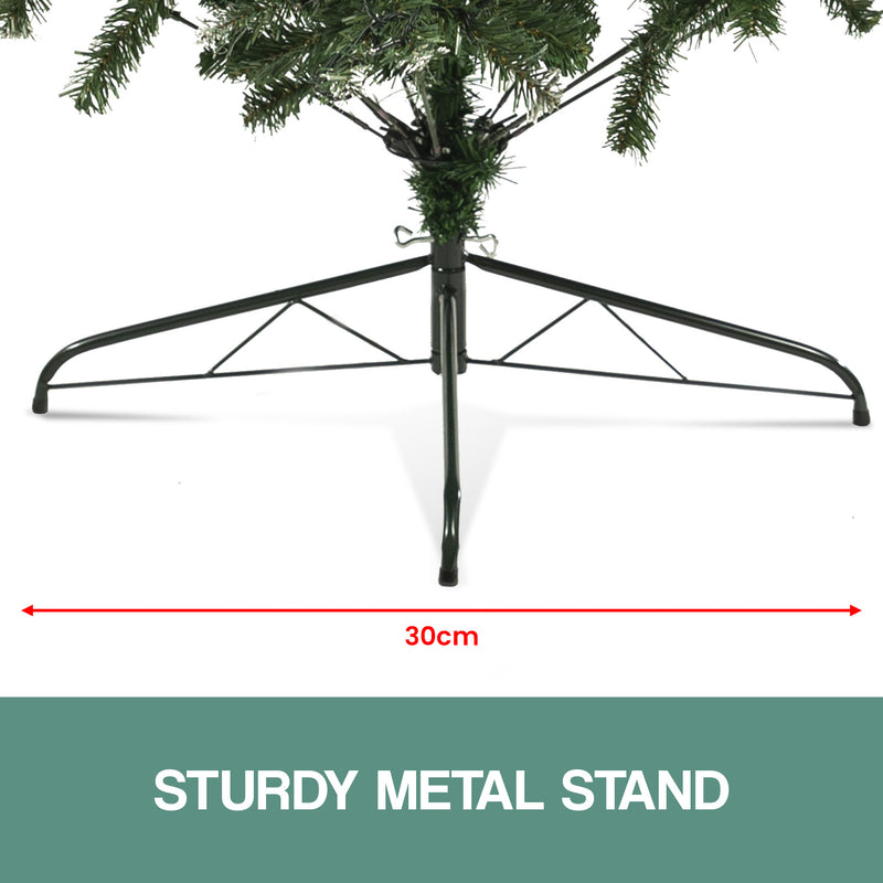 1.2m Pre-Lit LED Christmas Tree with Pine Cones