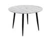 Round MDF Marble-Style Dining Table