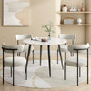 Round MDF Marble-Style Dining Table