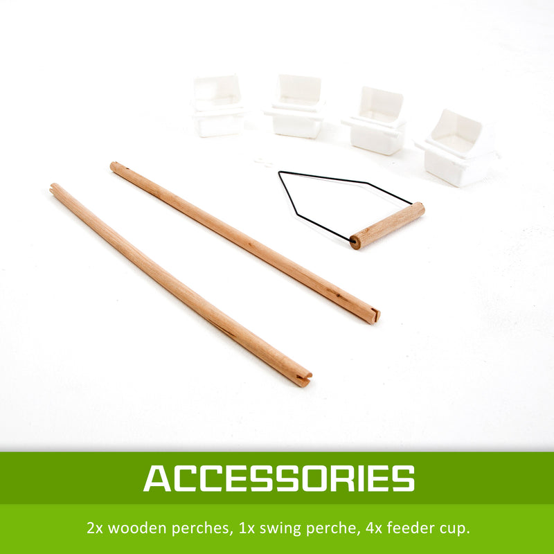 VEER 92cm 2-in-1 Parrot Aviary Bird Cage