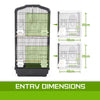 VEER 92cm 2-in-1 Parrot Aviary Bird Cage