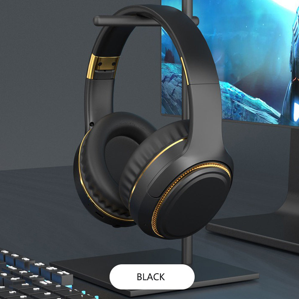 JR H6 Foldable Bluetooth 5.3 ANC Headphones – Black