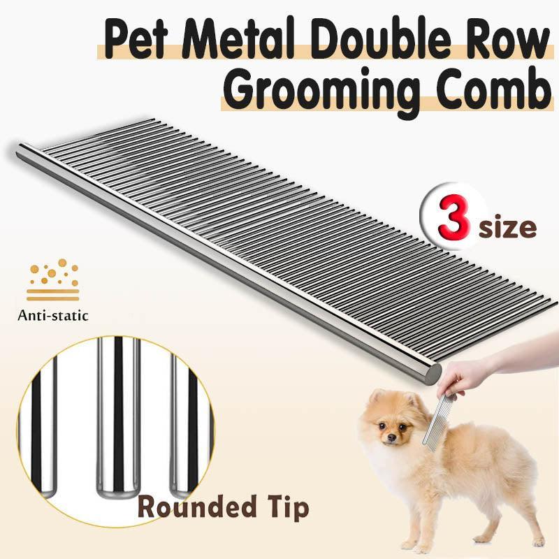 Stainless Steel Pet Grooming Comb Brush – 19 x 4CM