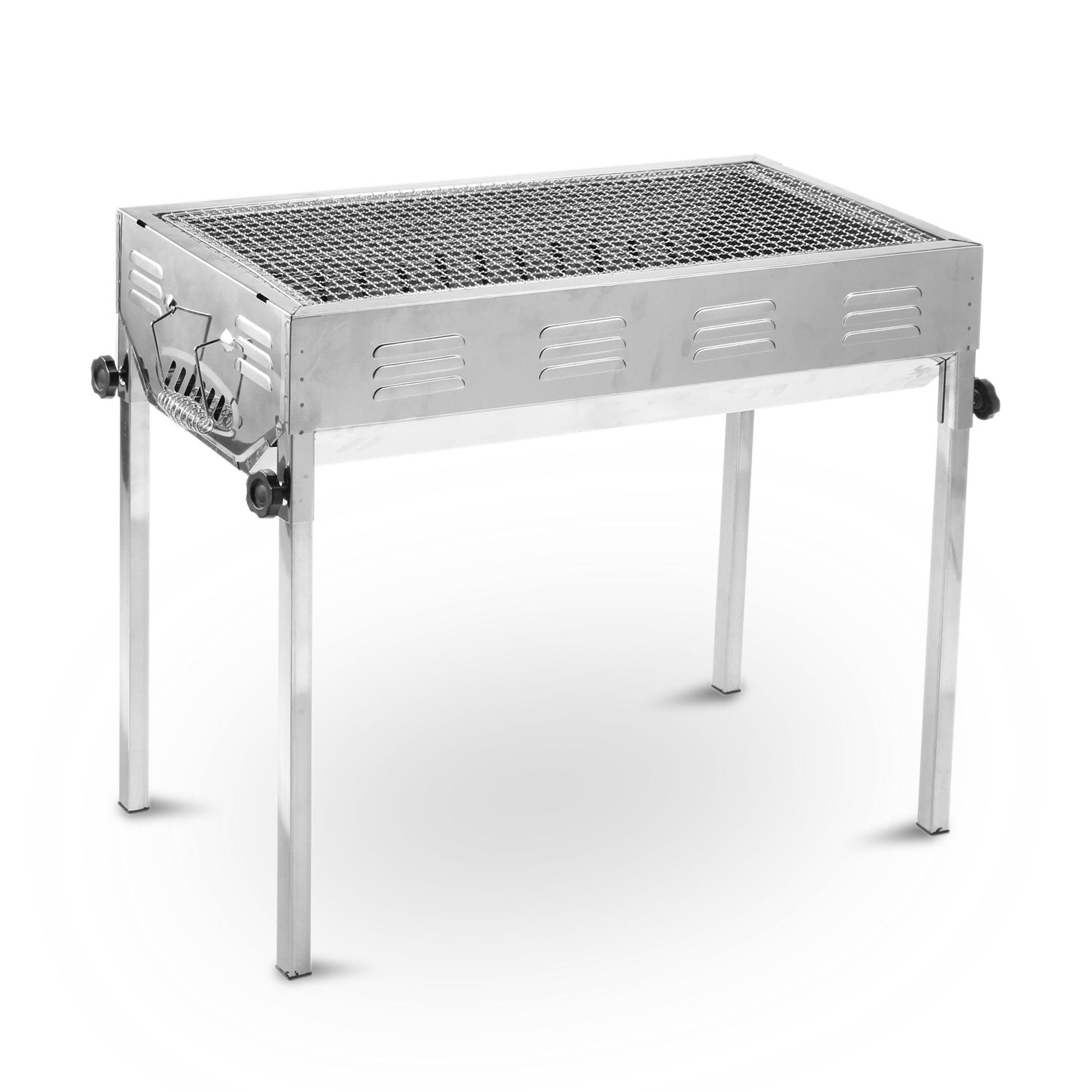 Stainless Steel Portable BBQ Grill Set β Large Charcoal