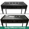 Large Portable Charcoal Outdoor BBQ Grill Set