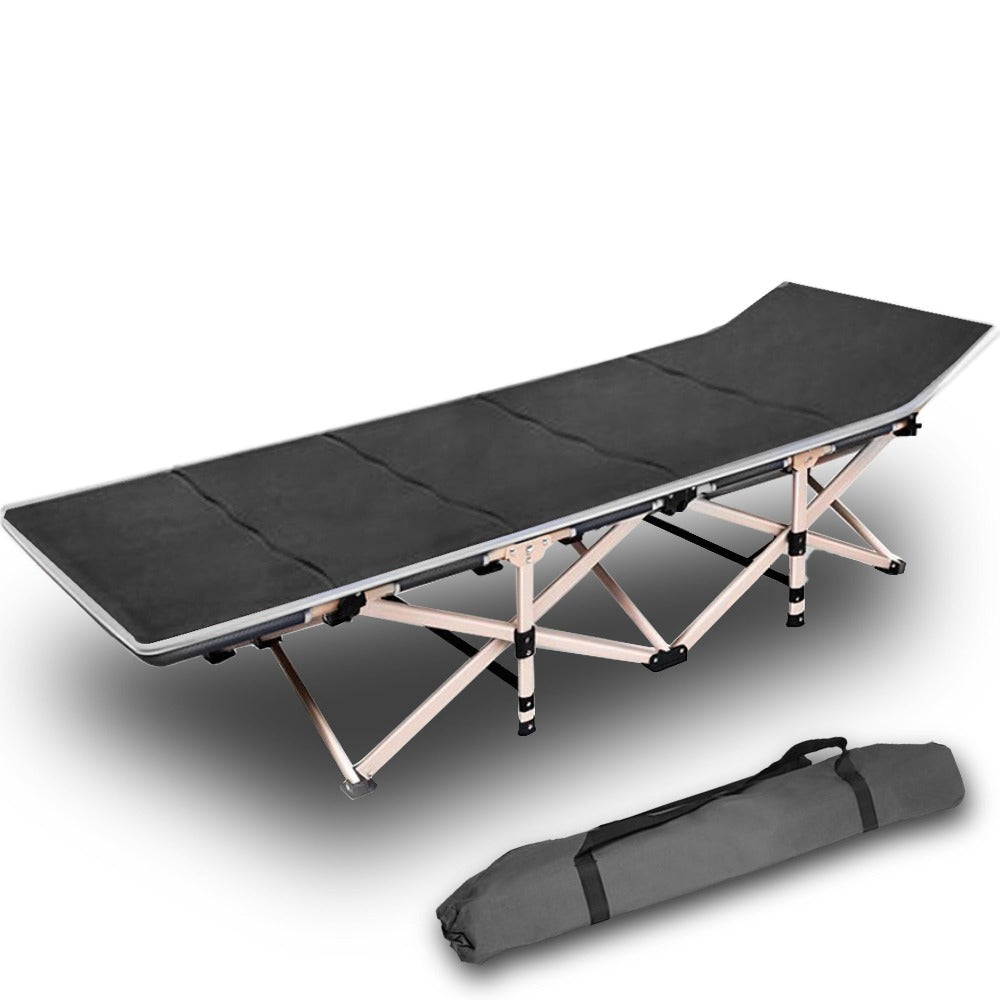 Camping Portable Stretcher Single β Foldable Bed & Recliner Mat (Grey)