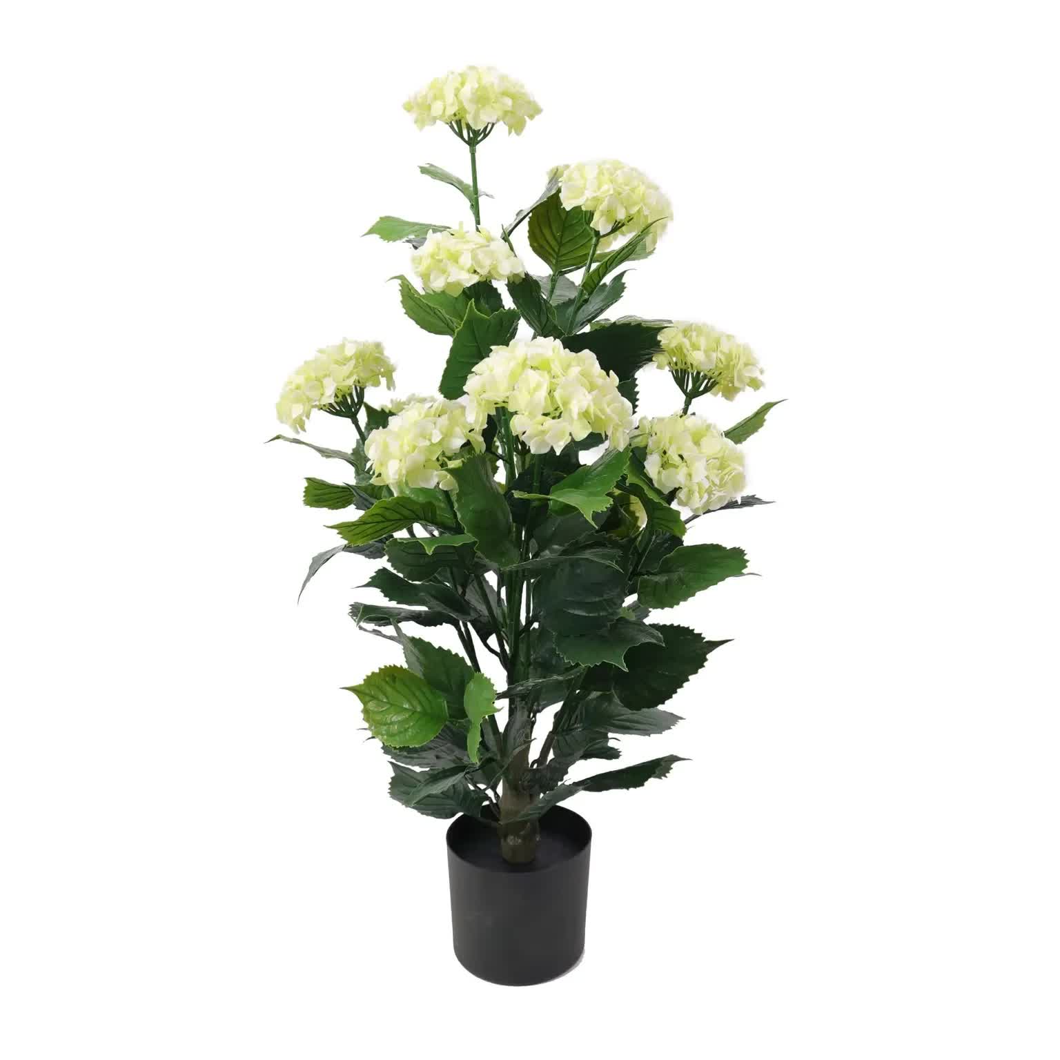 Premium Artificial White Hydrangea Tree 90cm β UV Resistant