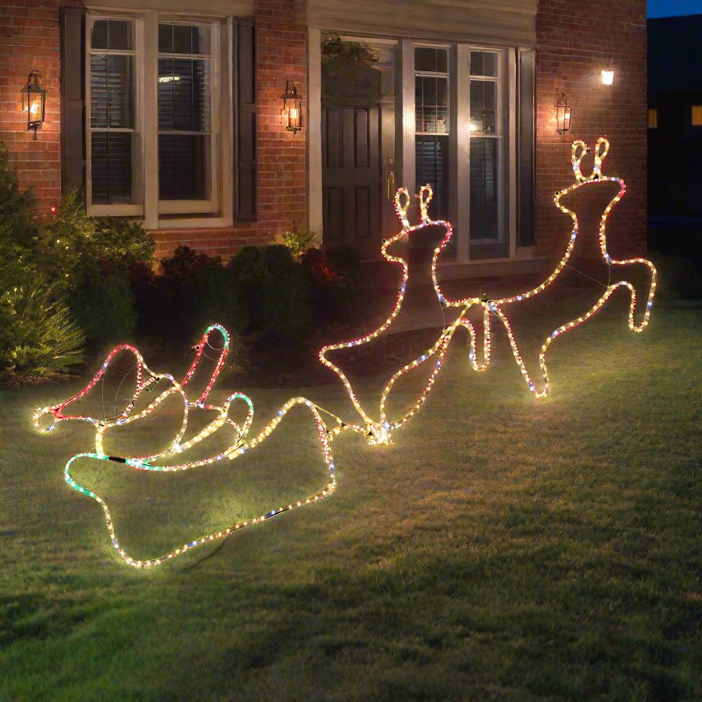 LED Reindeer & Sleigh Rope Light β Twinkle