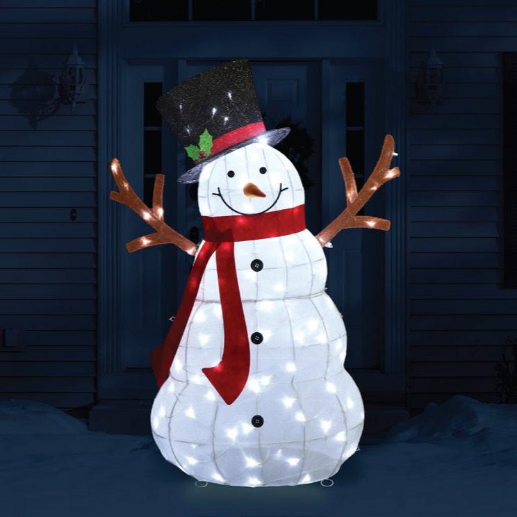 LED Mesh Melting Snowman 135cm β Twinkle