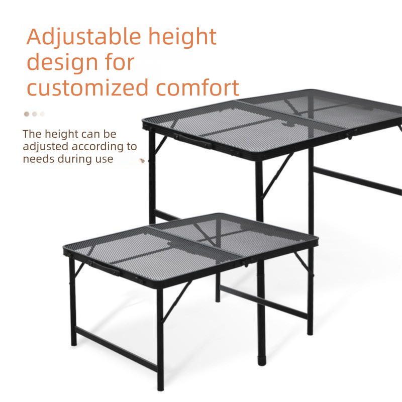 Portable Folding Camping Table 60x40cm Adjustable