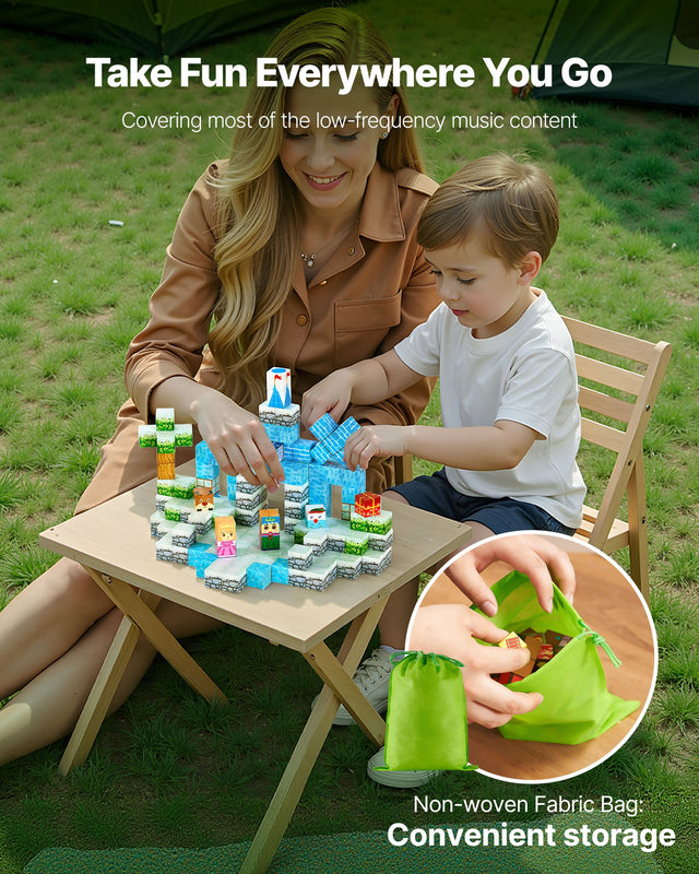 Magnetic Blocks Set 150PCS – Glacier Castle STEM Toy for Kids 3+