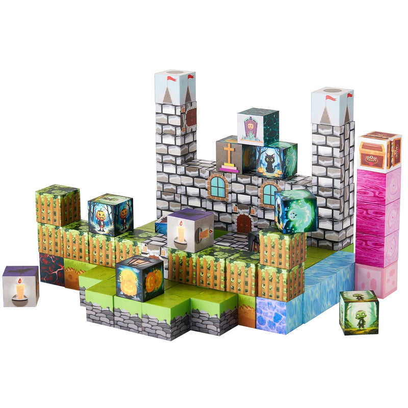 100PCS Magnetic Blocks Cemetery Zombies Set