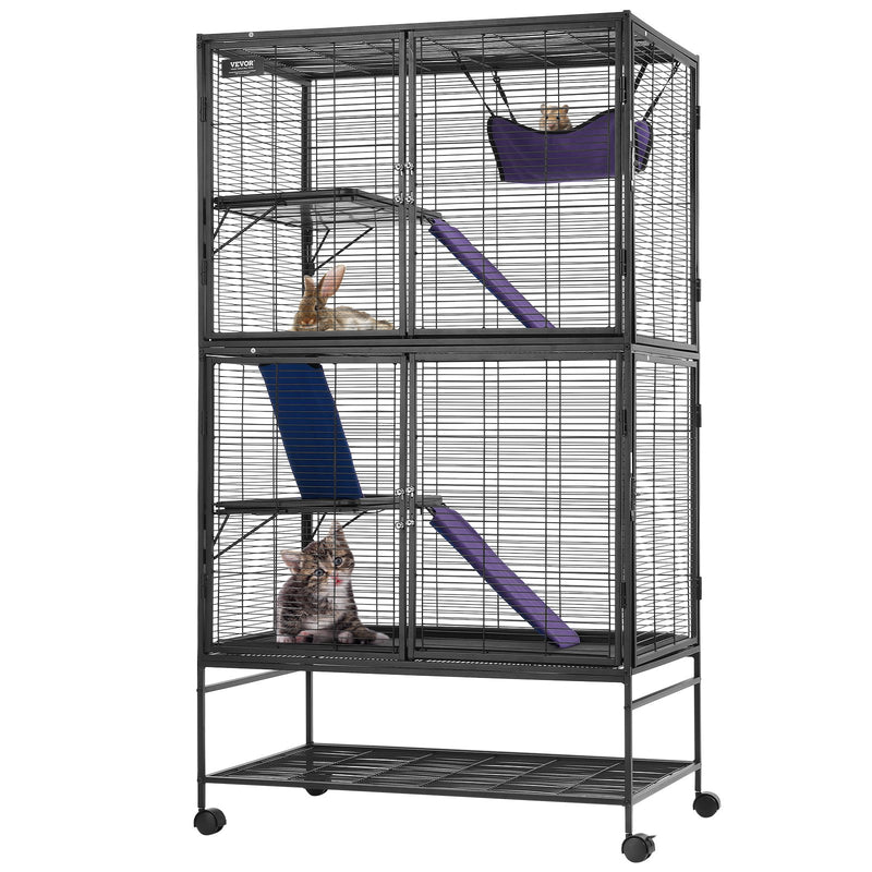 64.6" 4-Tier Metal Small Animal Cage