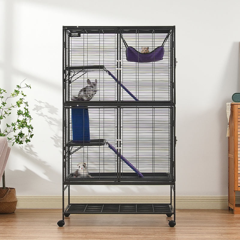 64.6" 4-Tier Metal Small Animal Cage