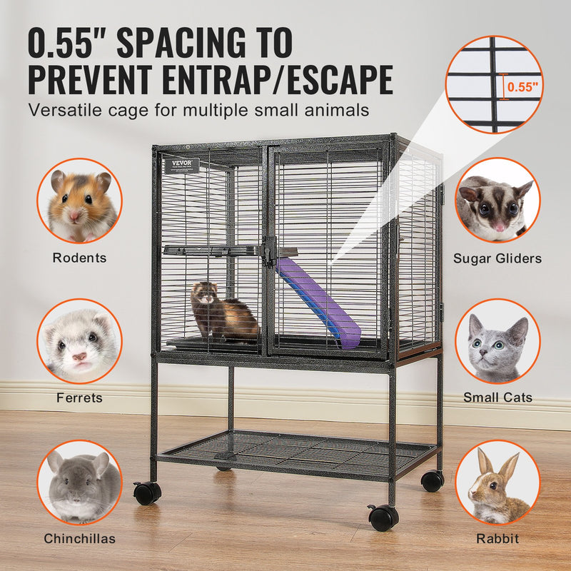 34" 2-Tier Metal Small Animal Cage