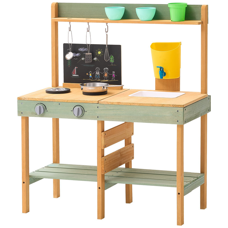 Wooden Mud Kitchen Playset for Kids