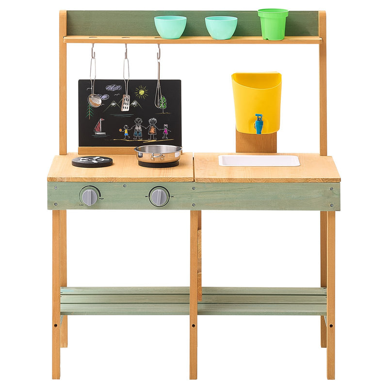 Wooden Mud Kitchen Playset for Kids