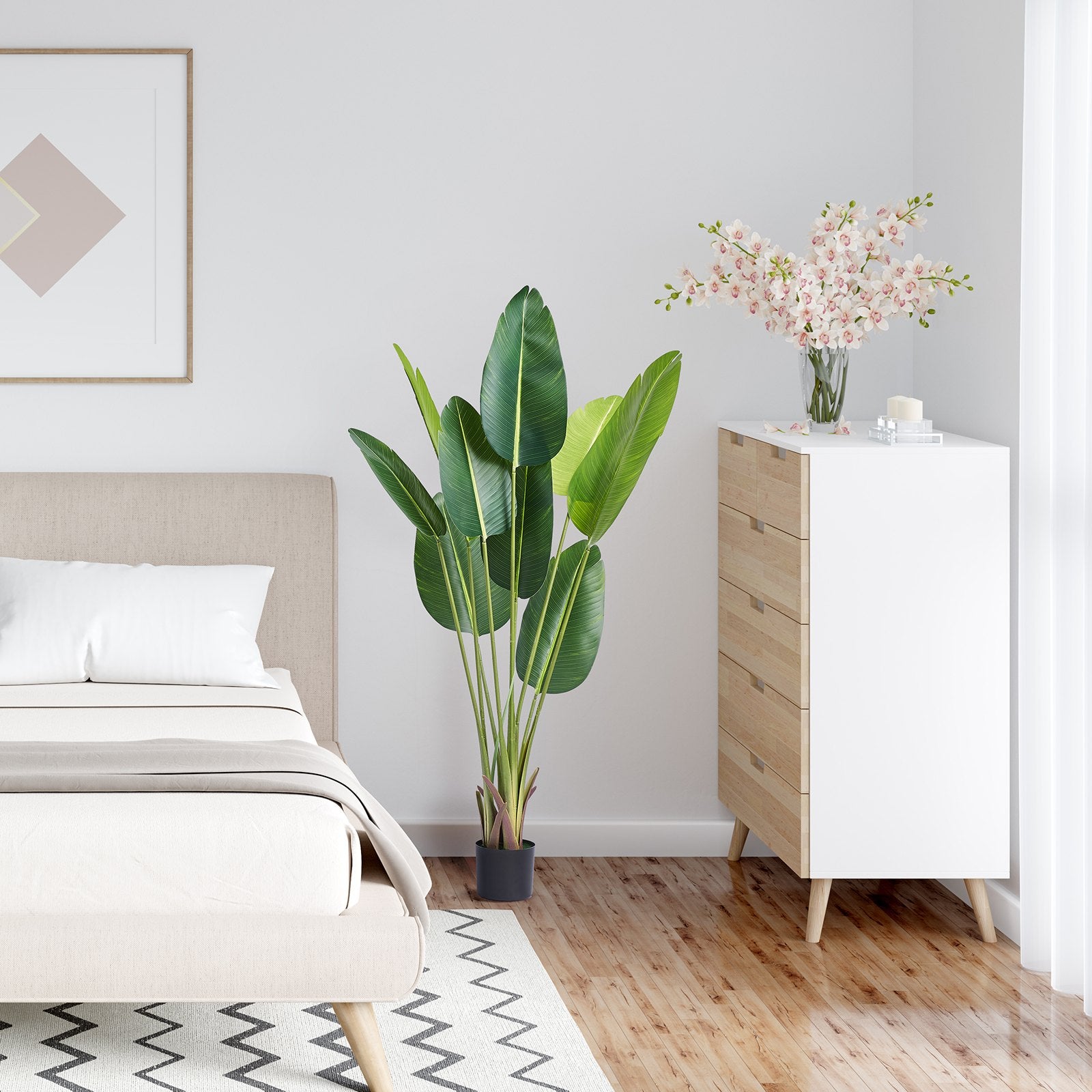 VEVOR Artificial Birds of Paradise Tree 1.5m