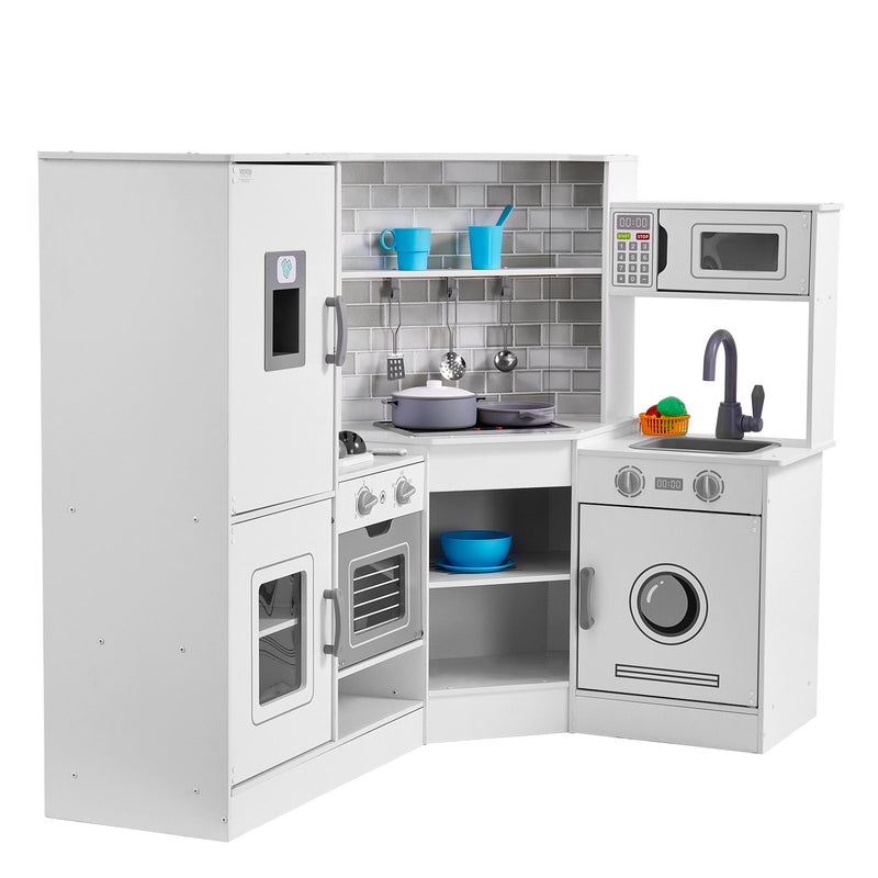 Kids Kitchen Playset 24PCS – White