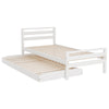 AVIS Single Size 2-in-1 Trundle Bed – White