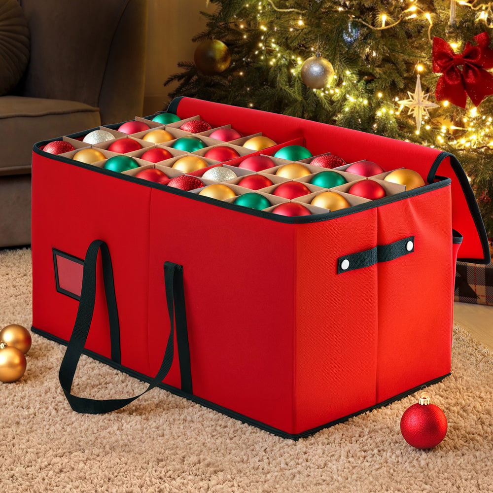 128-Slot Christmas Ornament Storage Box
