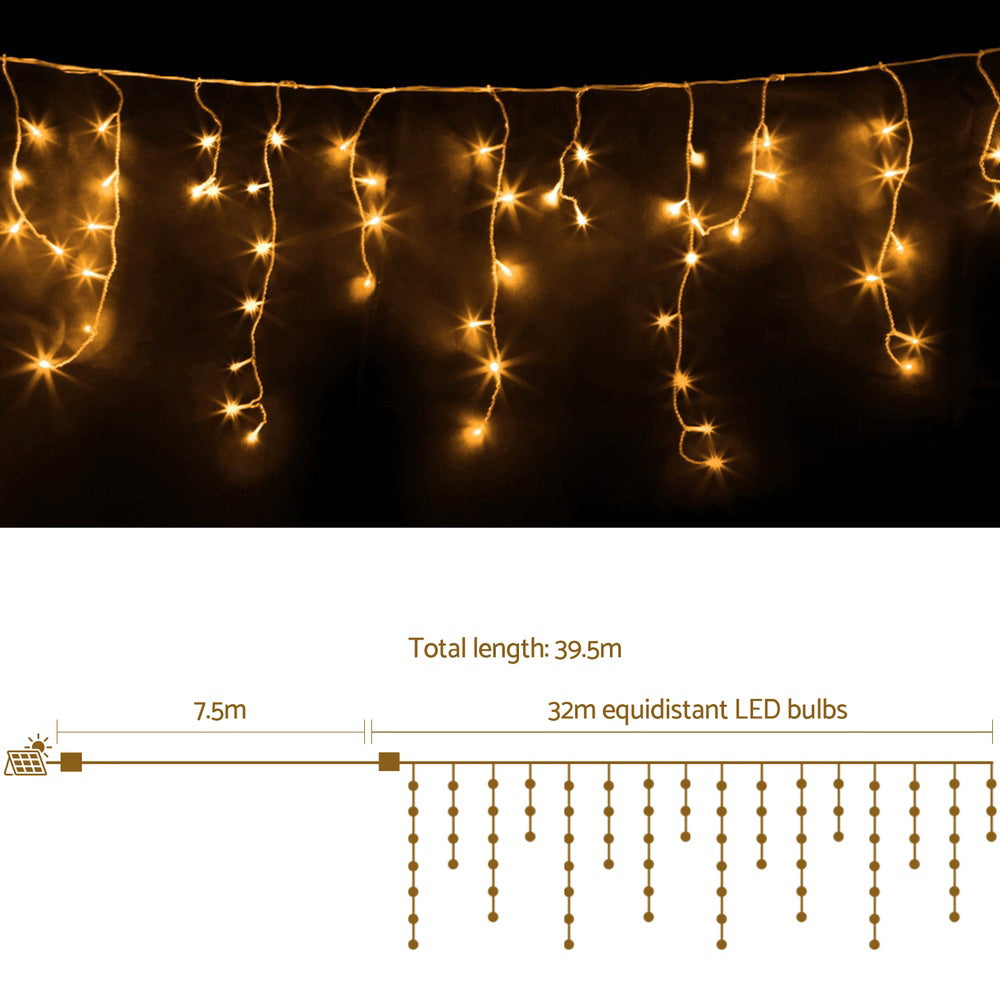 Christmas Lights Icicle Light 960 LED Warm White