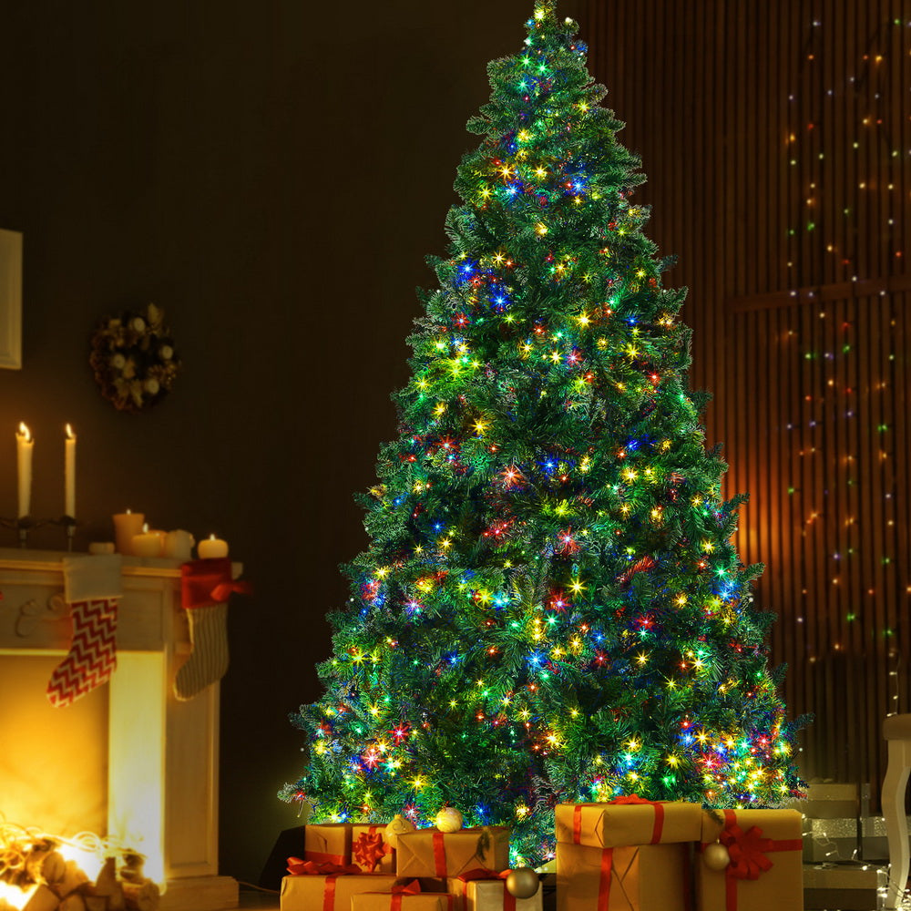 2.1M Pre-Lit Christmas Tree Multi Colour LED 8 Modes