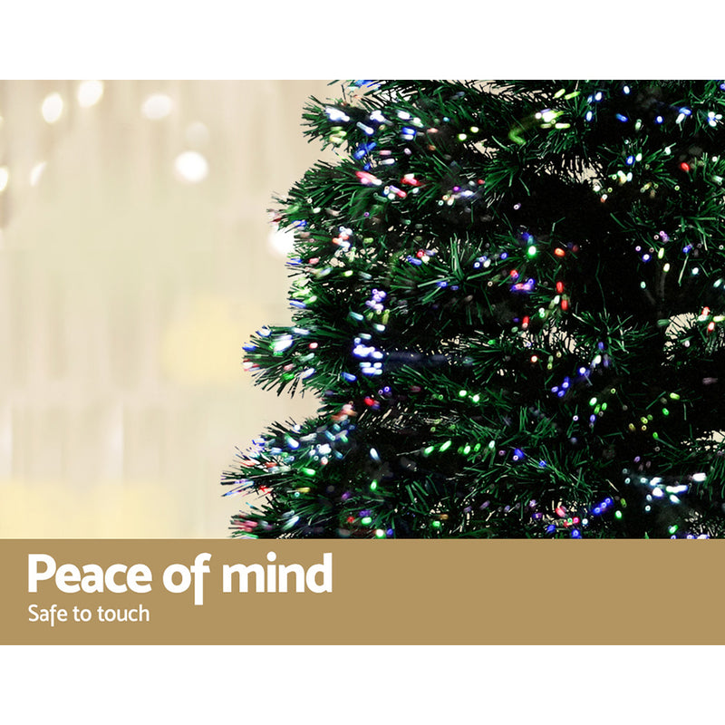 1.8m Optic Fibre LED Xmas Tree, 300 Tips