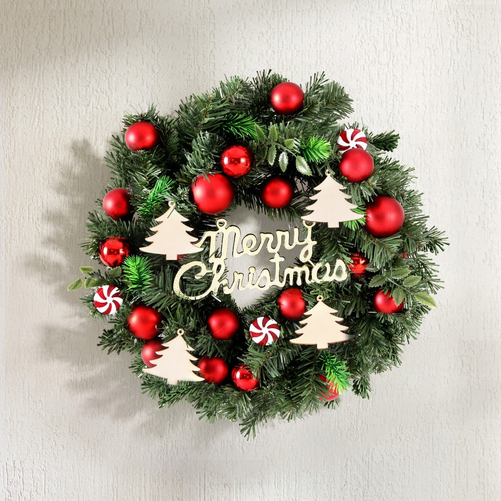 Christmas Wreath 40CM Garland With Baubles