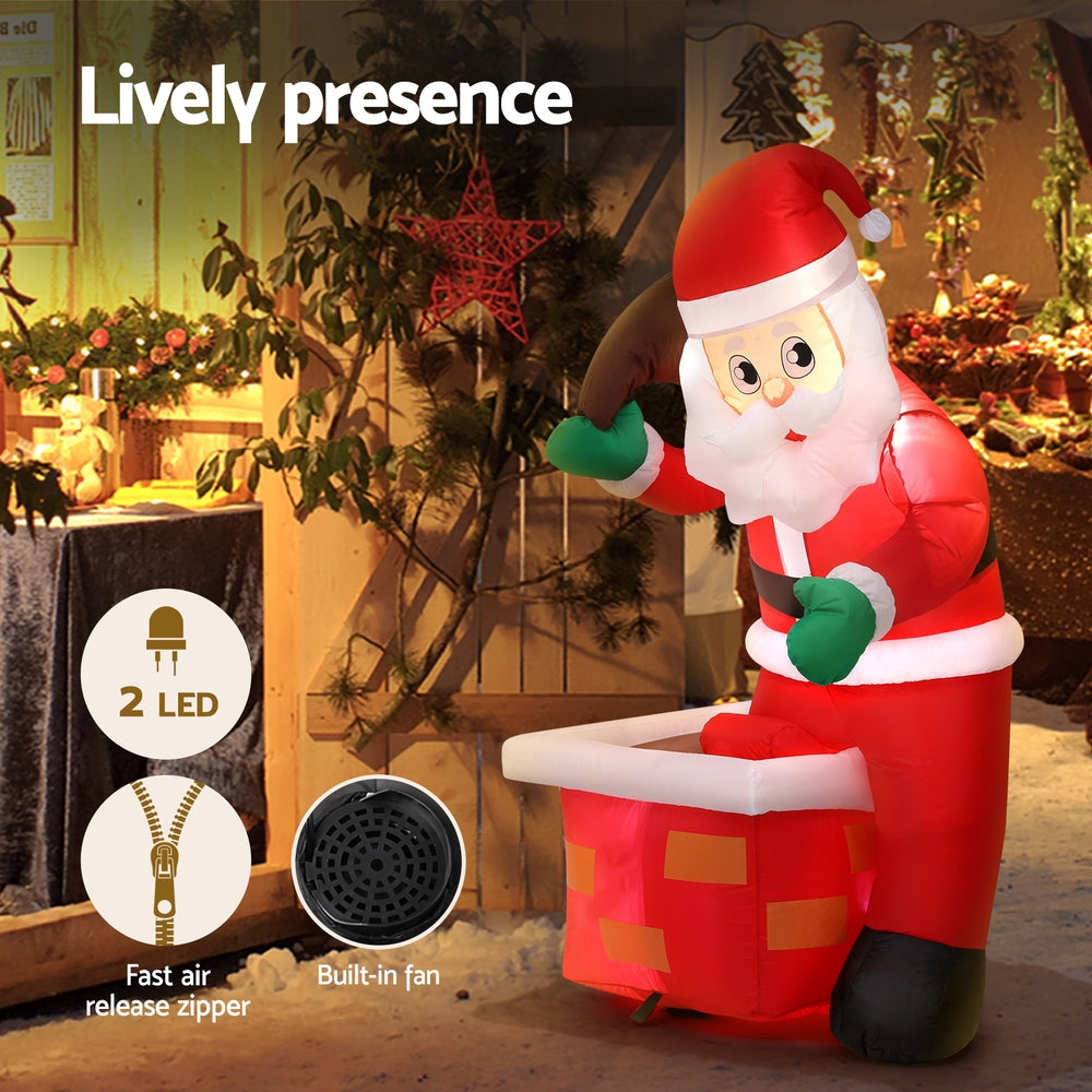 1.2M Christmas Inflatable with LED Lights