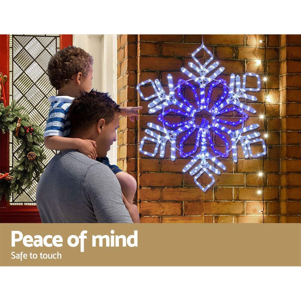 82cm LED Snowflake Motif Lights 304 Multi-Colour LEDs