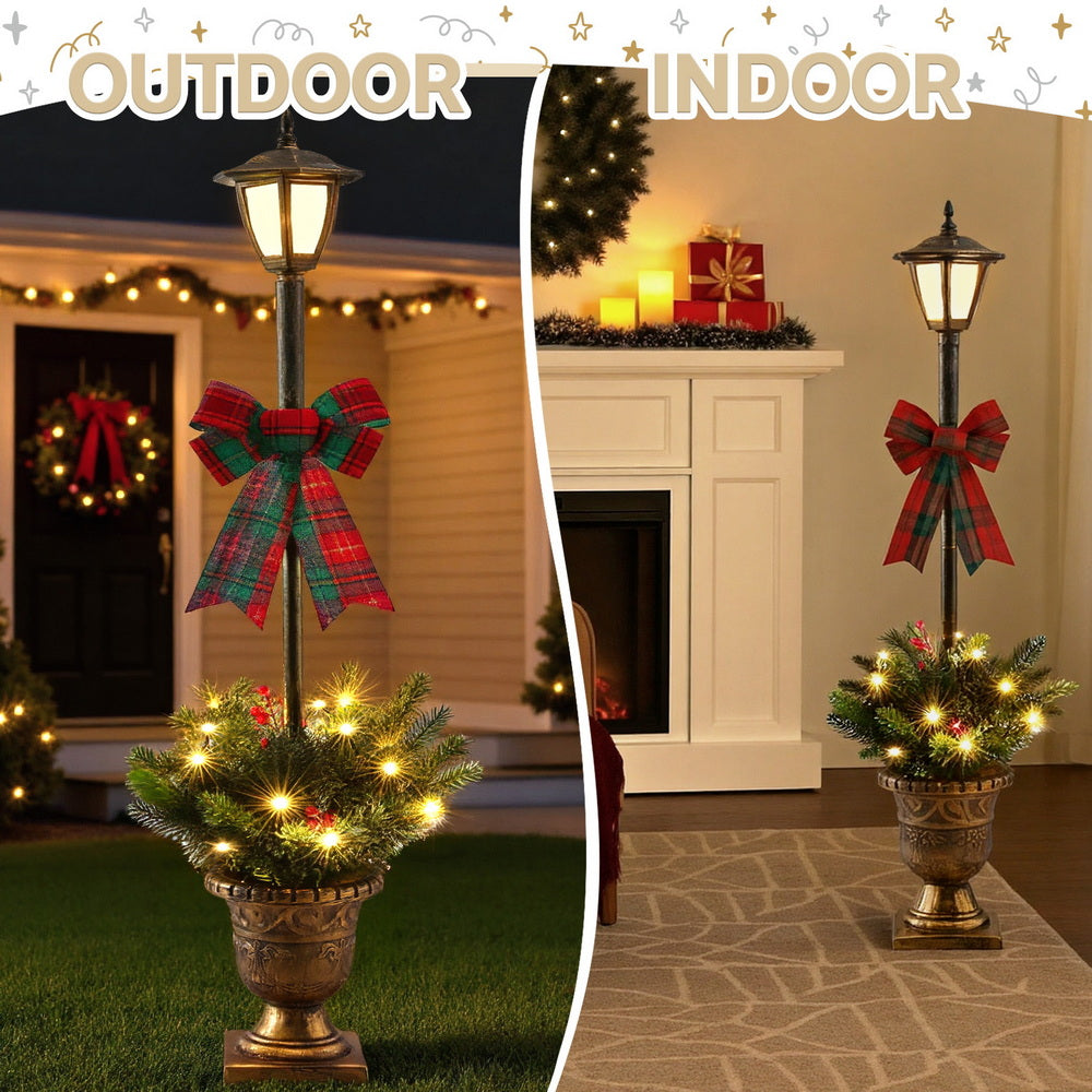 Christmas Lights 125cm Lamp Post 50 LED Fairy Light