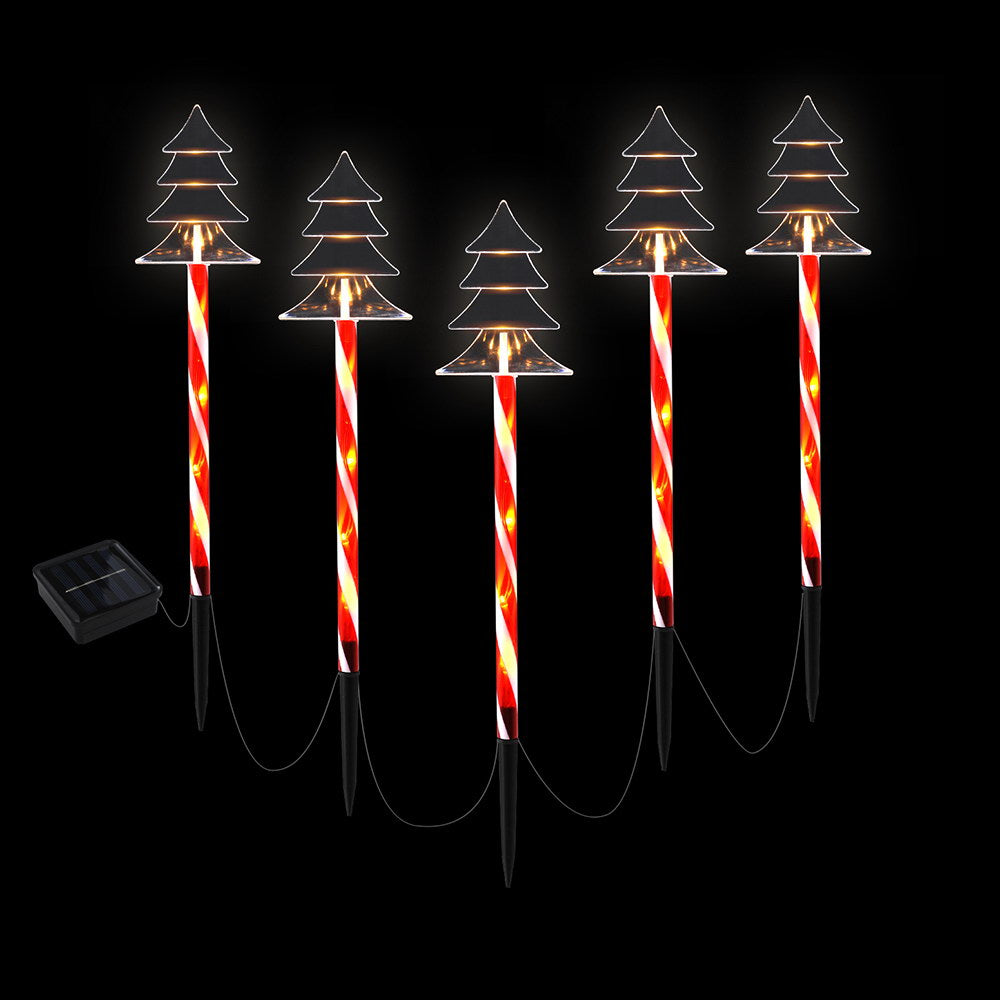 25 LED 5 PCS Christmas Path Light Garden Décor