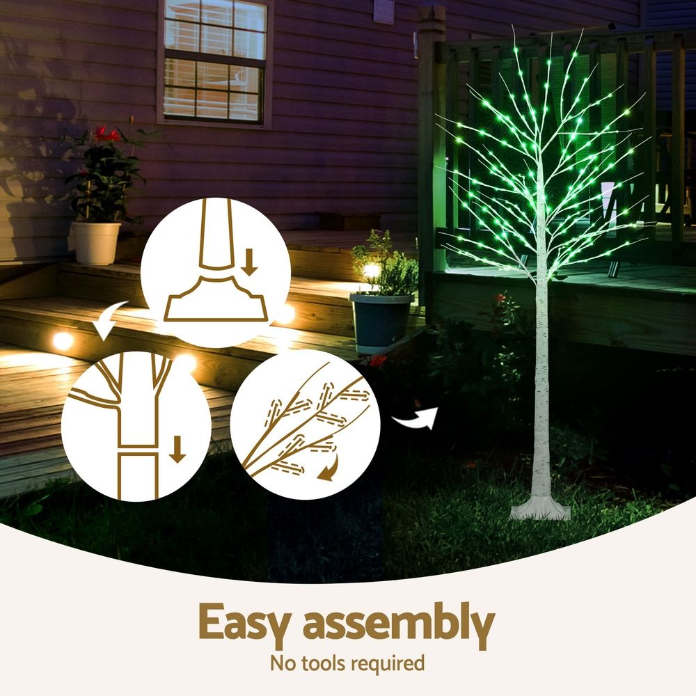 1.7m Twig Christmas Tree with 120 RGB LED Lights