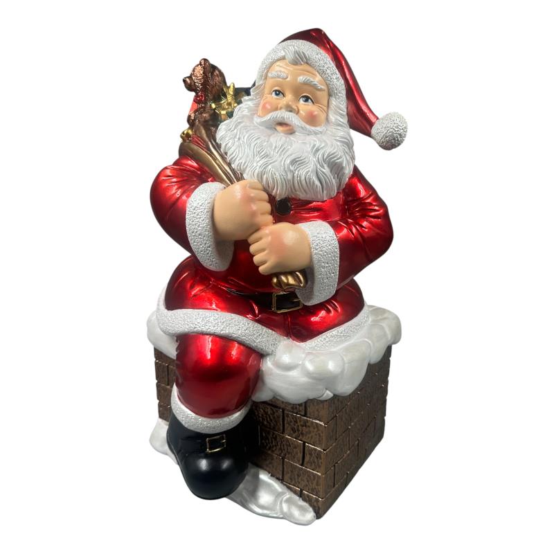 Santa on Chimney with Presents β 50x32cm